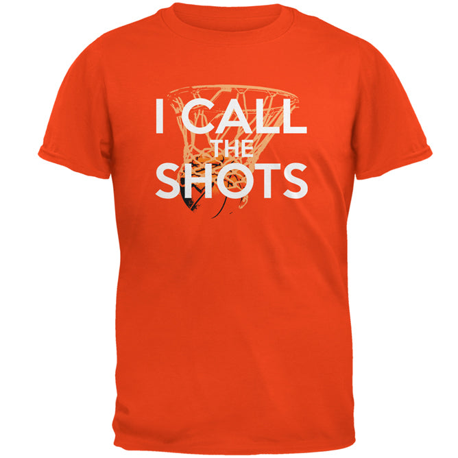 I Call the Shots Basketball Mens T Shirt Men's T-Shirts global 2XL Orange