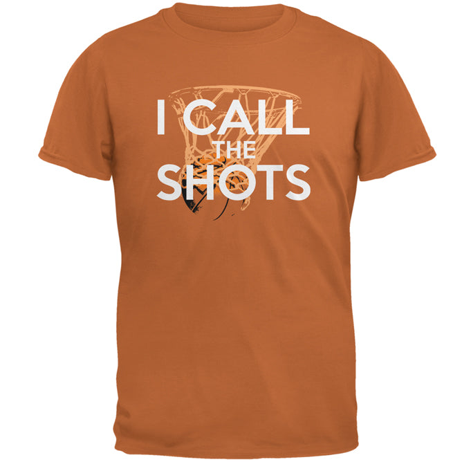 I Call the Shots Basketball Mens T Shirt Men's T-Shirts global 2XL Texas Orange
