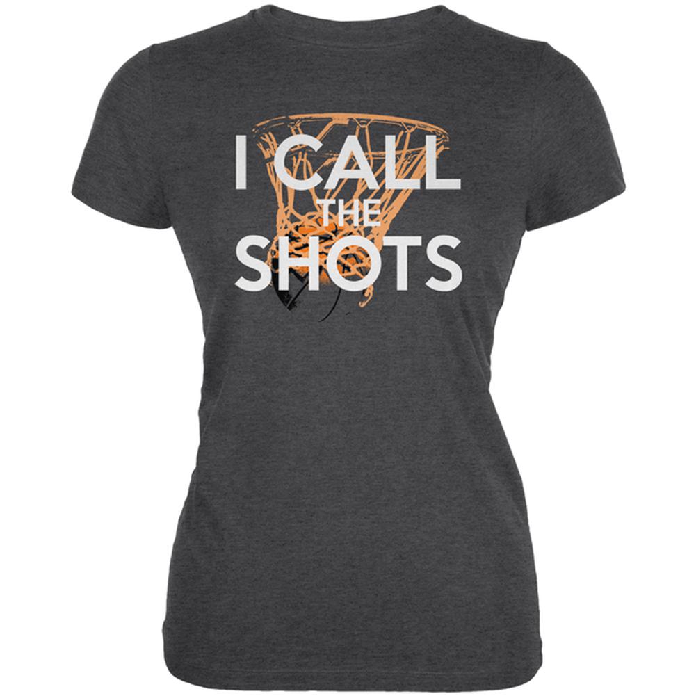 I Call the Shots Basketball Juniors Soft T Shirt Juniors T-Shirts Old Glory 2XL Deep Heather