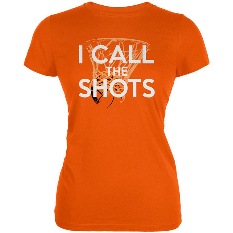 I Call the Shots Basketball Juniors Soft T Shirt Juniors T-Shirts Old Glory 2XL Orange