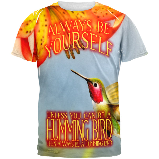 Always Be Yourself Unless Humming Bird All Over Mens T Shirt Men's T-Shirts Old Glory 2XL Multi