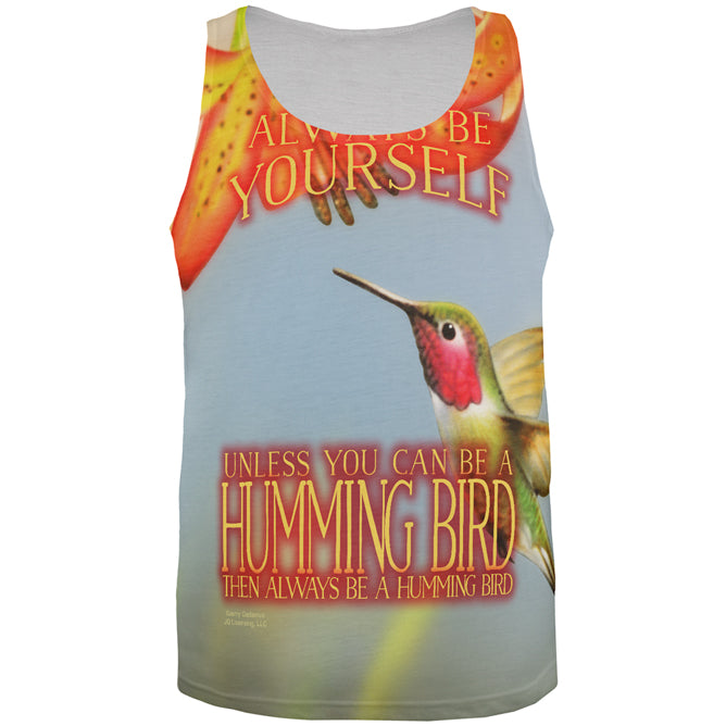 Always Be Yourself Unless Humming Bird All Over Mens Tank Top Men's Tank Tops Old Glory 2XL Multi