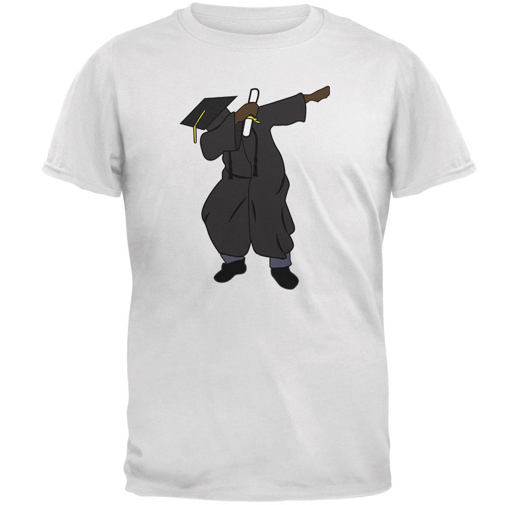 Dabbing Graduate Graduation Mens T Shirt Men's T-Shirts Old Glory 2XL White