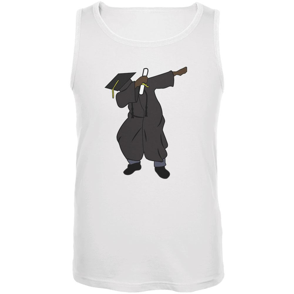 Dabbing Graduate Graduation Mens Tank Top Men's Tank Tops Old Glory 2XL White