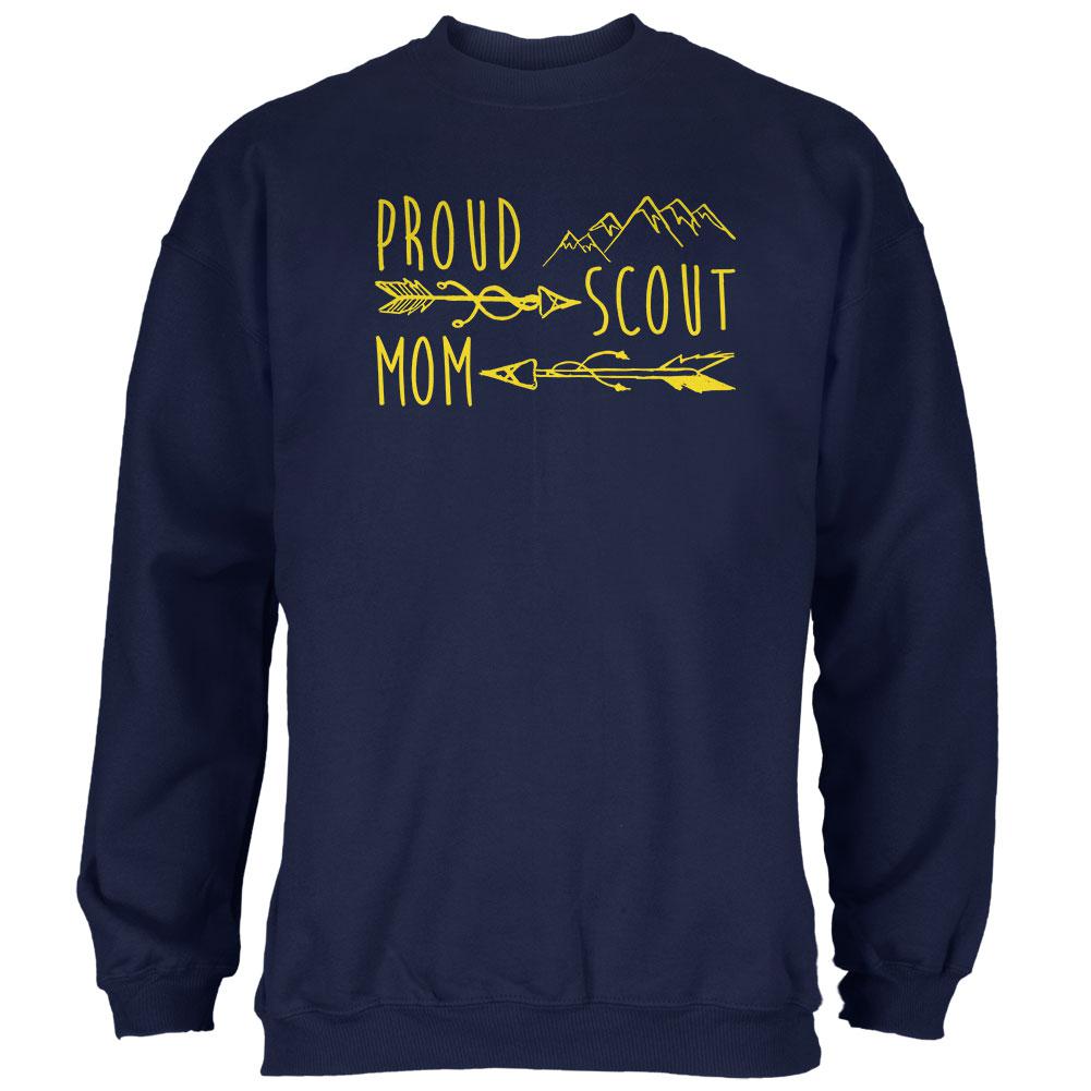 Proud Scout Mom Gold Mens Sweatshirt Men's Sweatshirts Old Glory 2XL Navy
