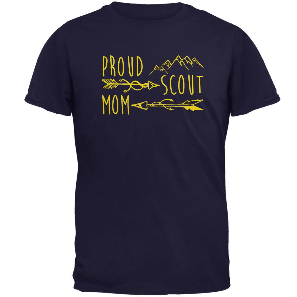 Proud Scout Mom Gold Mens T Shirt Men's T-Shirts Old Glory 2XL Navy