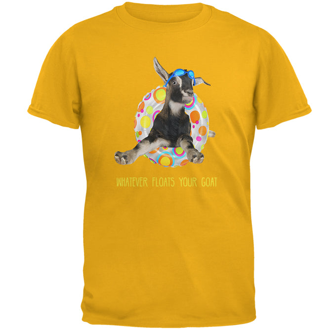 Whatever Floats your Goat Boat Mens T Shirt Men's T-Shirts Old Glory 2XL Yellow