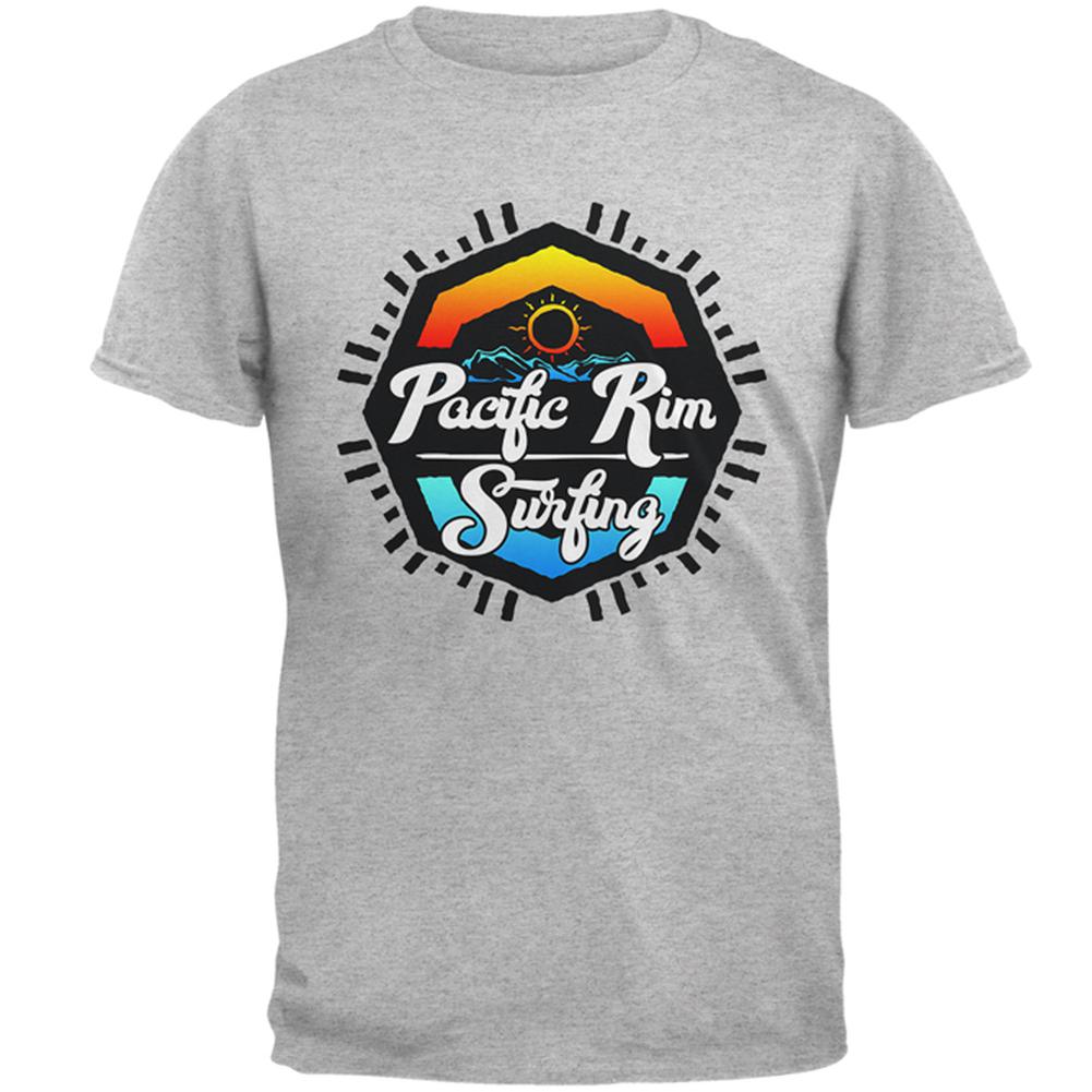 Pacific Rim Surfing Mens T Shirt Men's T-Shirts Old Glory 2XL Heather