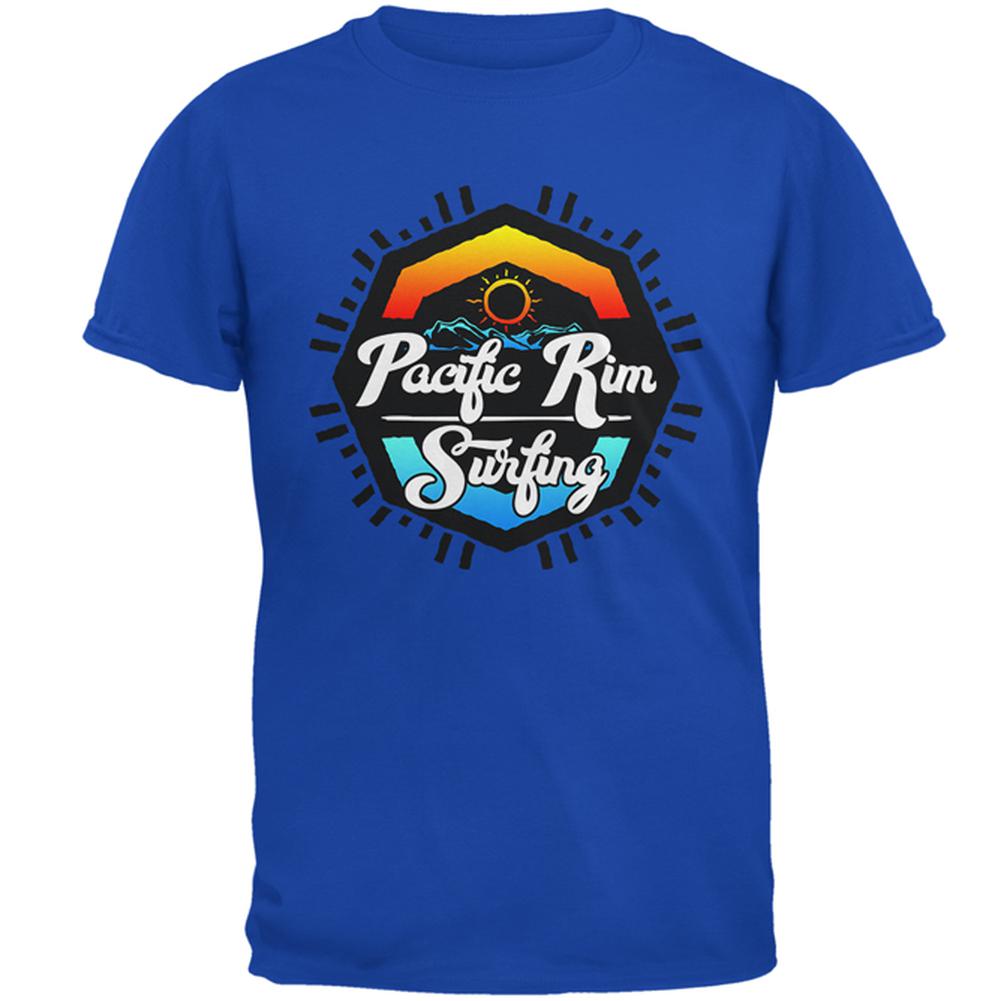 Pacific Rim Surfing Mens Soft T Shirt Men's T-Shirts Old Glory 2XL Royal