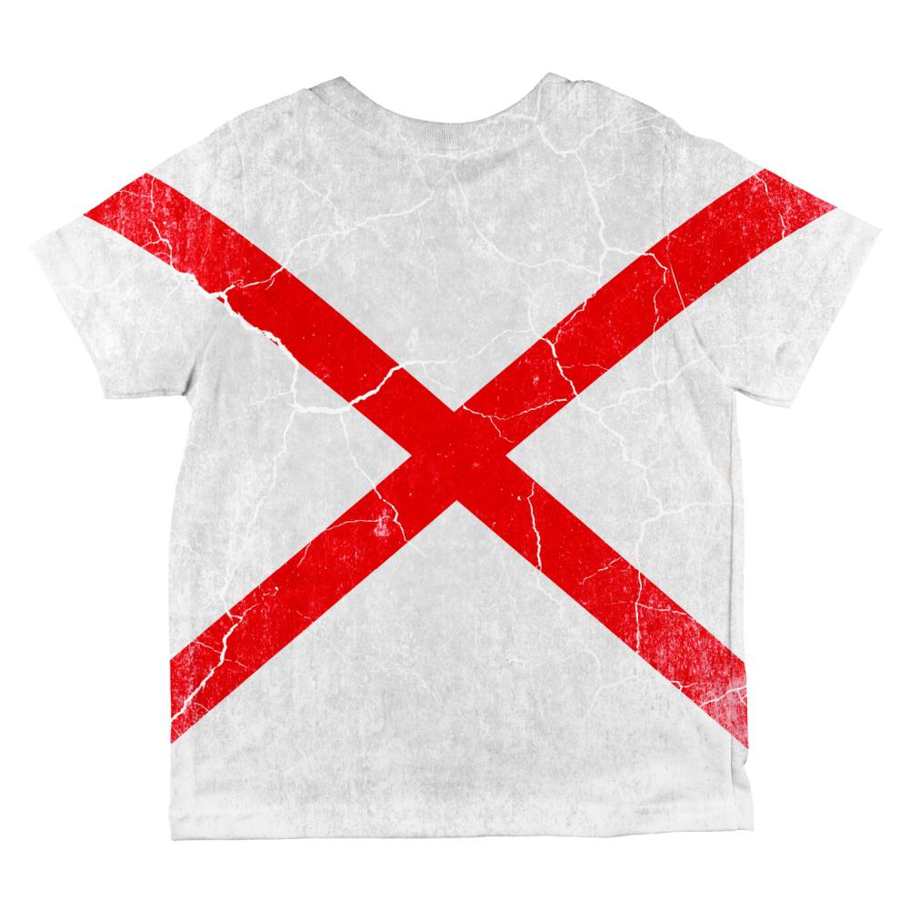 Alabama Vintage Distressed State Flag All Over Toddler T Shirt Toddler T-Shirts Old Glory