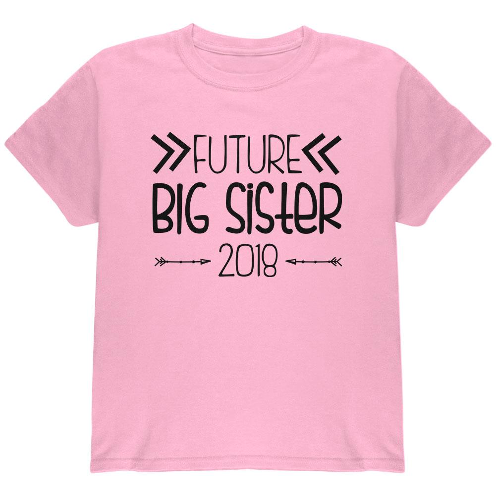 Future Big Sister Arrows 2018 Youth T Shirt Youth T-Shirts Old Glory LG Light Pink
