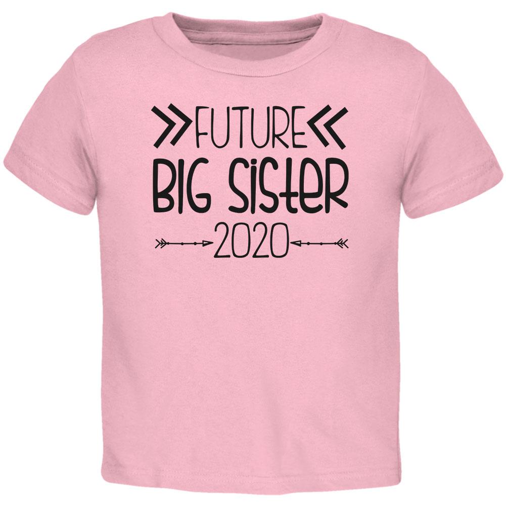 Future Big Sister Arrows 2020 Toddler T Shirt Toddler T-Shirts Old Glory 2T Light Pink
