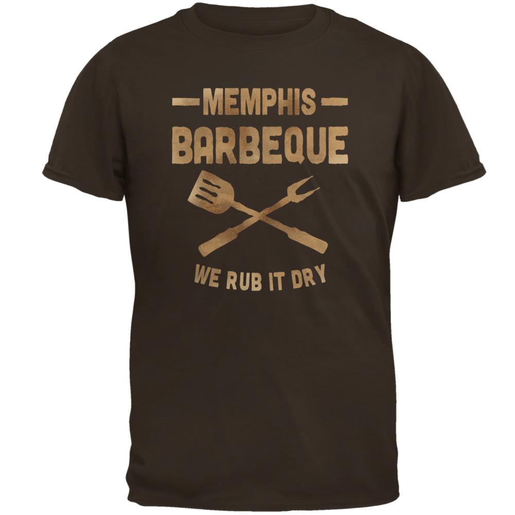 Memphis Barbeque Rub It Dry Mens T Shirt Men's T-Shirts Old Glory 2XL Brown