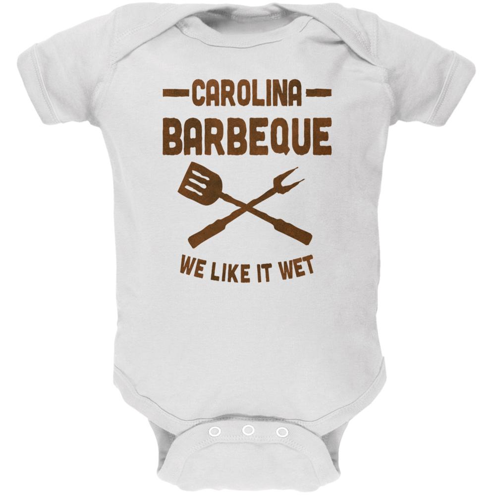Carolina Barbeque Like It Wet Soft Baby One Piece Baby One Piece Old Glory 0-3M White