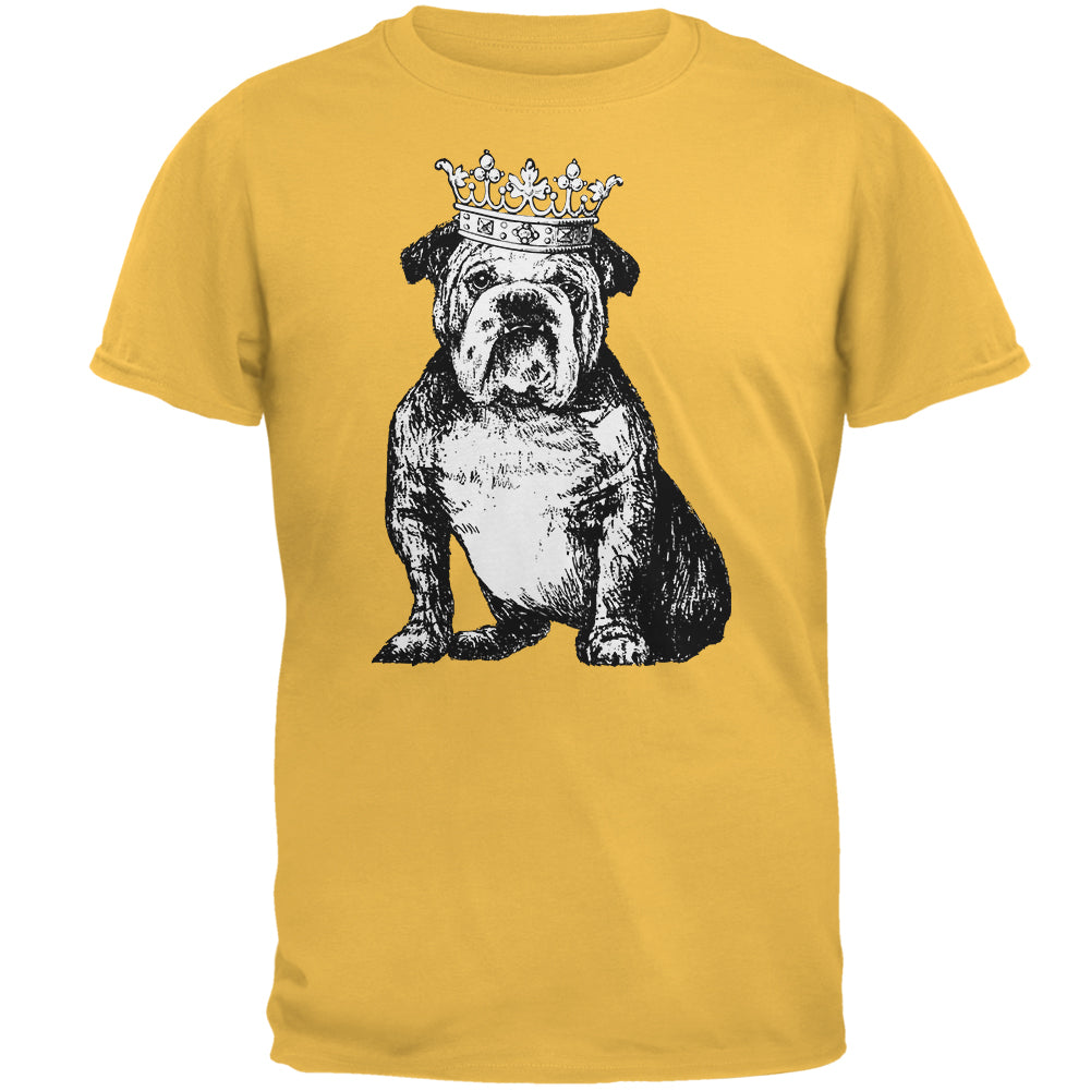 Bulldog Crown Mens T Shirt Men's T-Shirts Old Glory 2XL Yellow