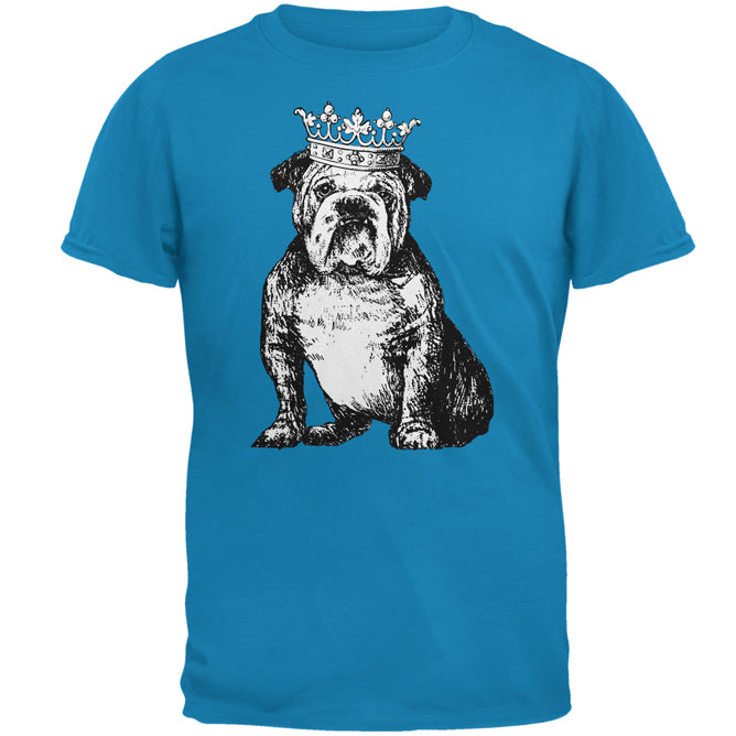 Bulldog Crown Mens T Shirt Men's T-Shirts Old Glory 2XL Blue