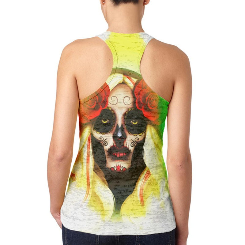 The Day after Cinco De Mayo Juniors Burnout Racerback Tank Top Juniors Tank Tops Old Glory