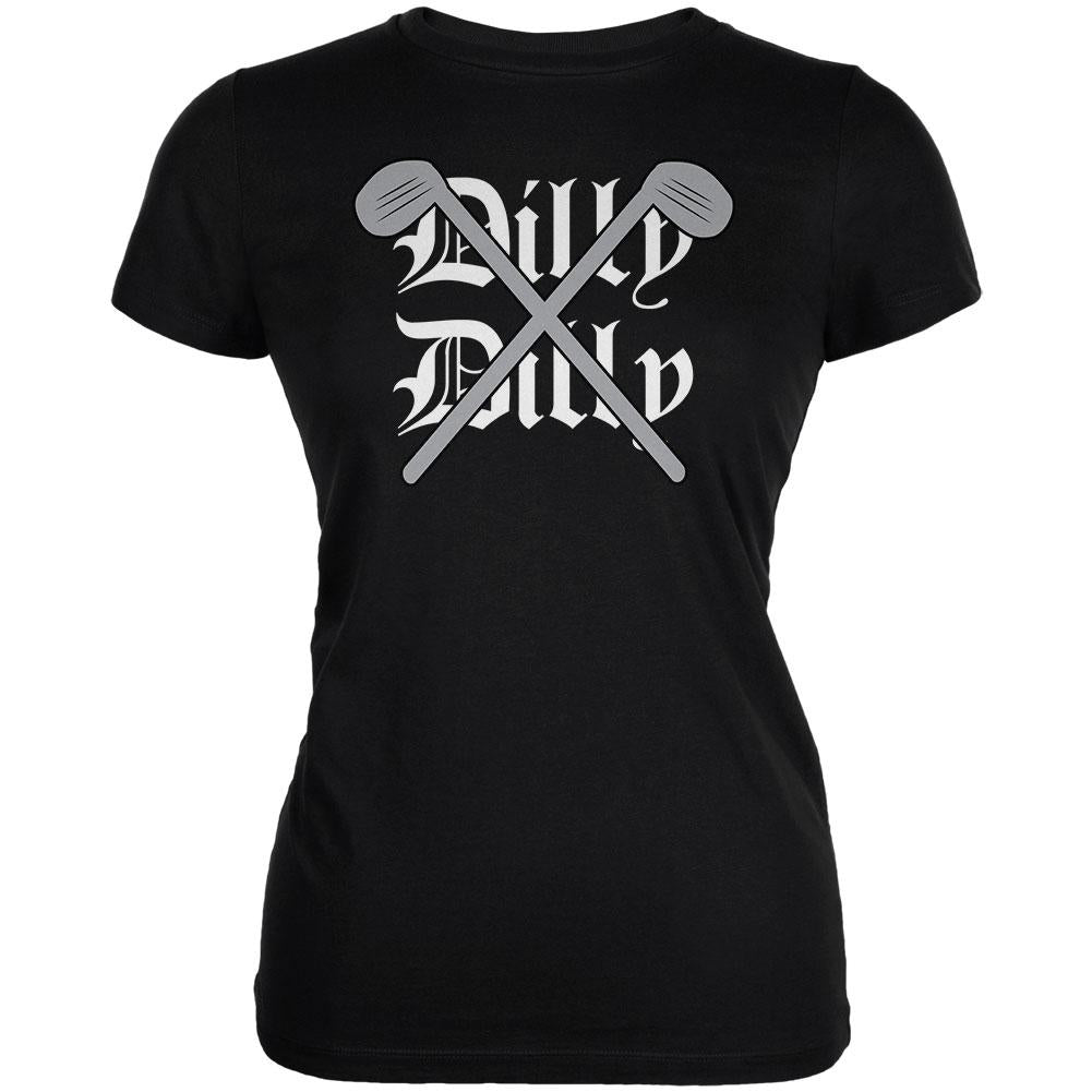 Dilly Dilly Golf Not Allowed Juniors Soft T Shirt Juniors T-Shirts Old Glory 2XL Black