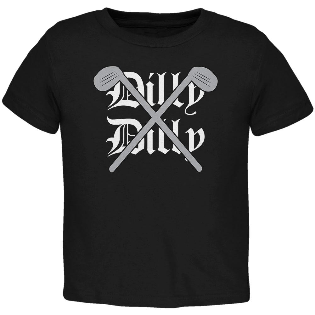 Dilly Dilly Golf Not Allowed Toddler T Shirt Toddler T-Shirts Old Glory 2T Black