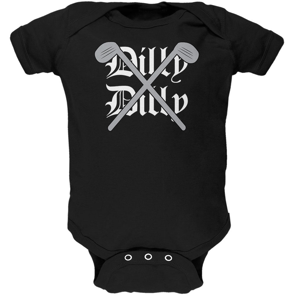 Dilly Dilly Golf Not Allowed Soft Baby One Piece Baby One Piece Old Glory 0-3M Black