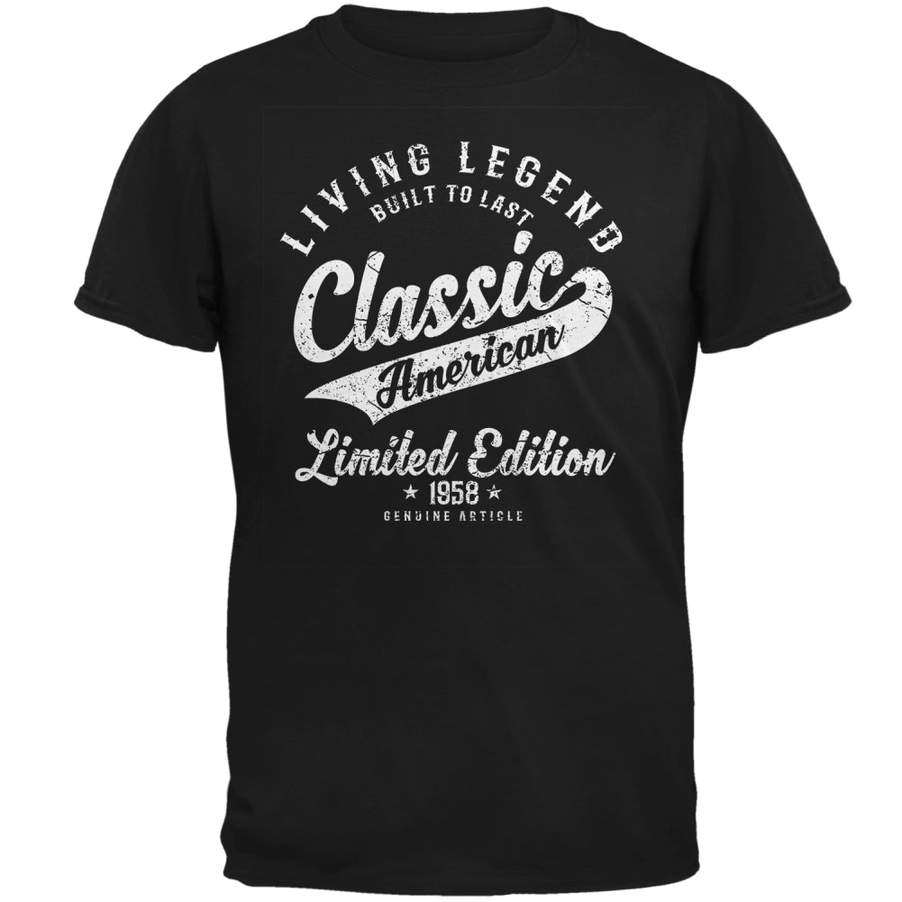Classic American Legend 1958 Mens T Shirt Men's T-Shirts Old Glory 2XL Black