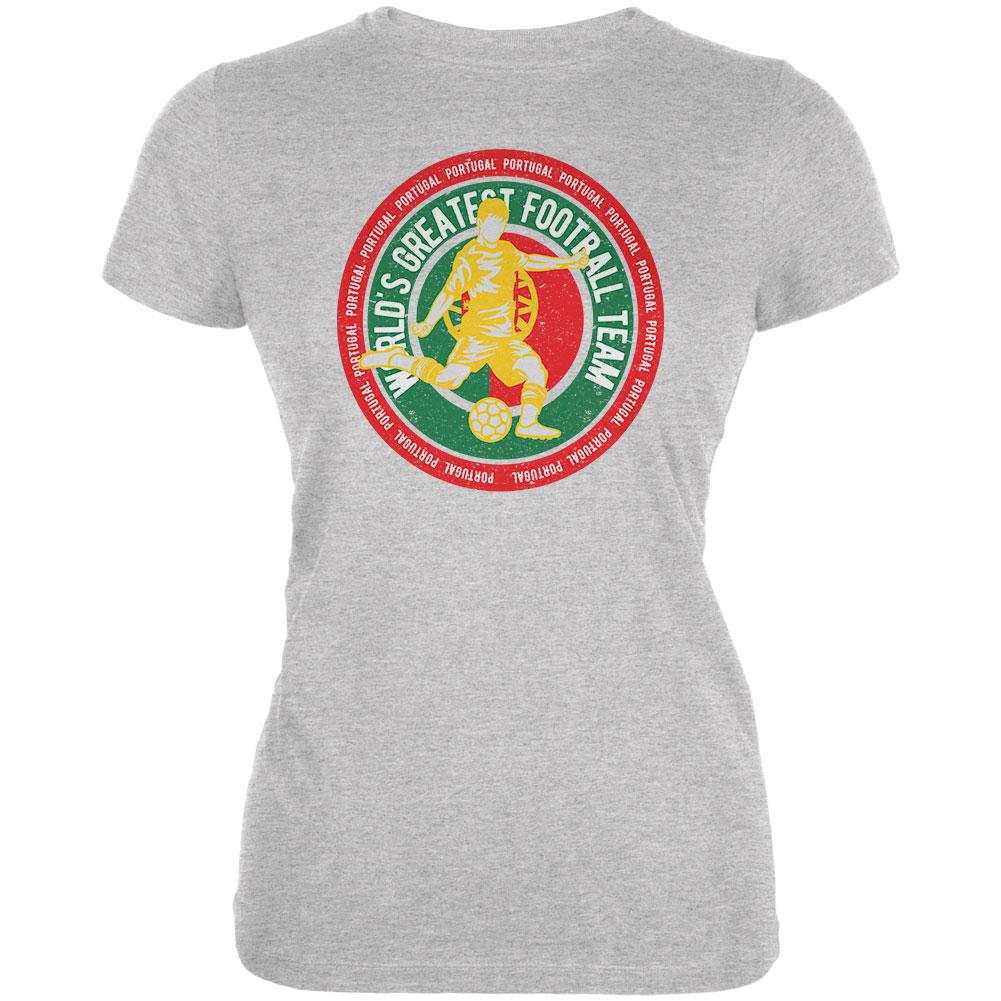 World Cup Portugal Soccer World's Best Football Team Juniors Soft T Shirt Juniors T-Shirts Old Glory 2XL Heather