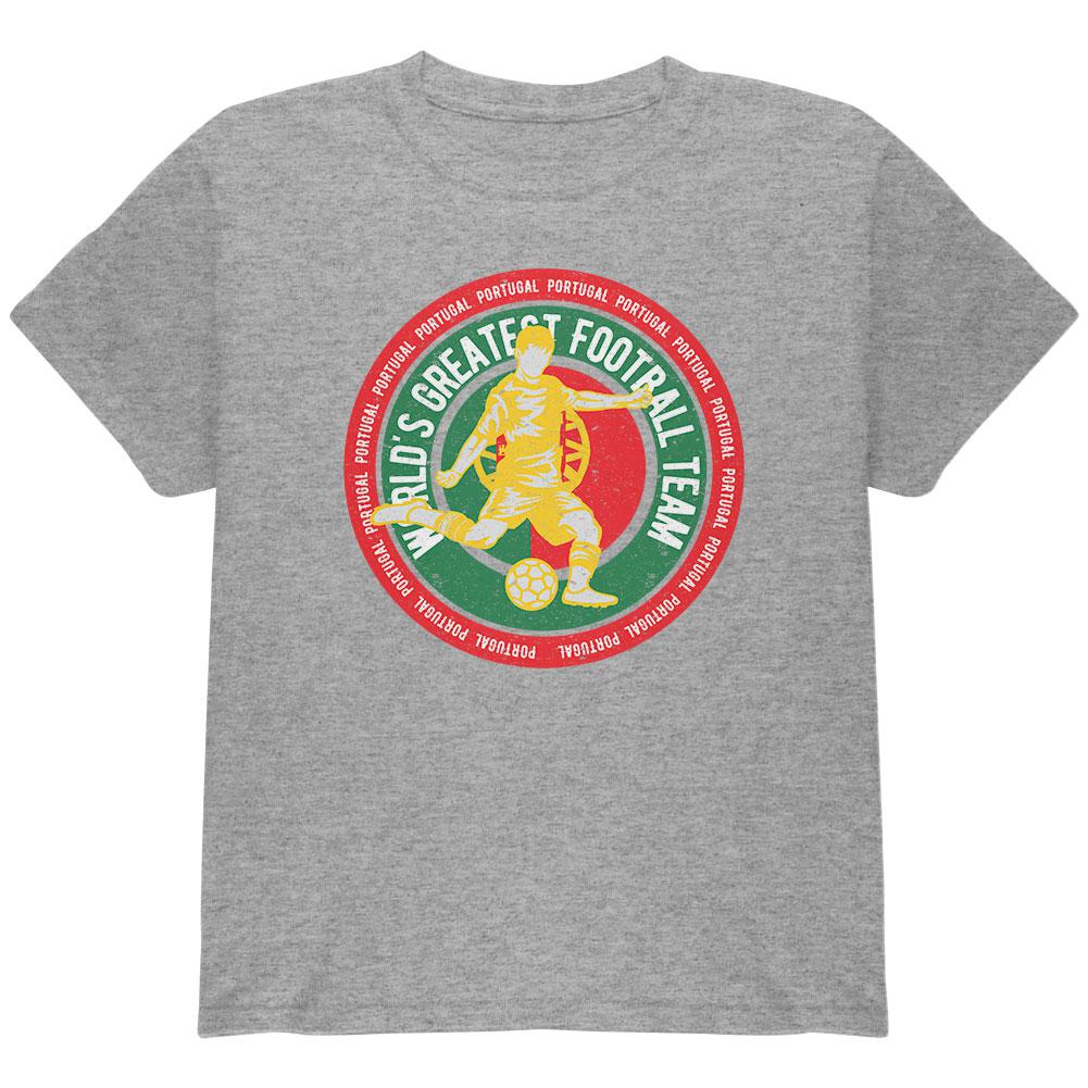 World Cup Portugal Soccer World's Best Football Team Youth T Shirt Youth T-Shirts Old Glory LG Heather