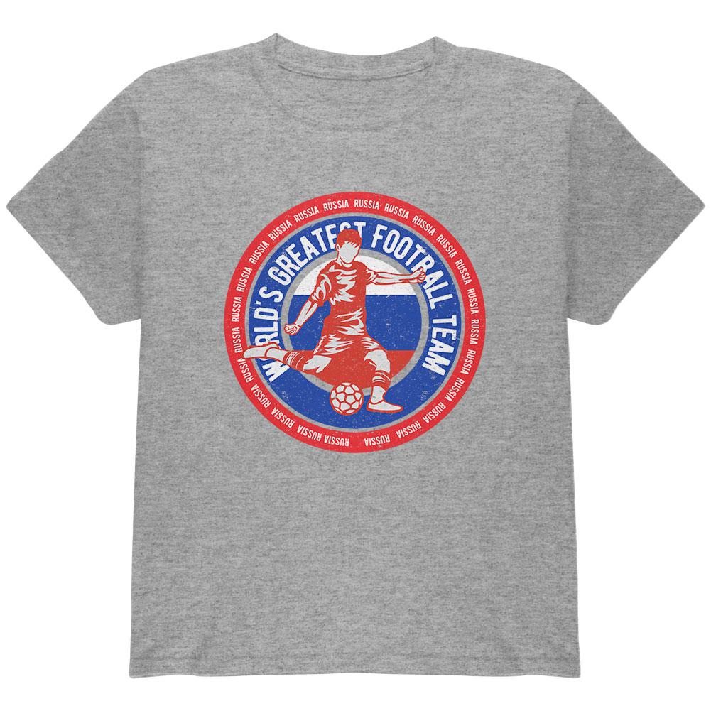World Cup Russia Soccer World's Best Football Team Youth T Shirt Youth T-Shirts Old Glory LG Heather