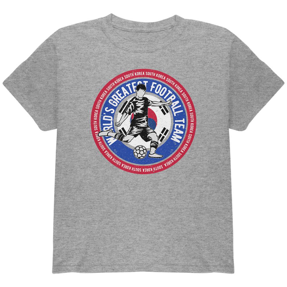 World Cup South Korea Soccer World's Best Football Team Youth T Shirt Youth T-Shirts Old Glory LG Heather