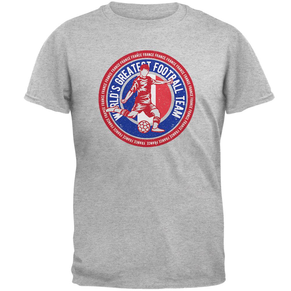World Cup France Soccer World's Best Football Team Mens T Shirt Men's T-Shirts Old Glory 2XL Heather
