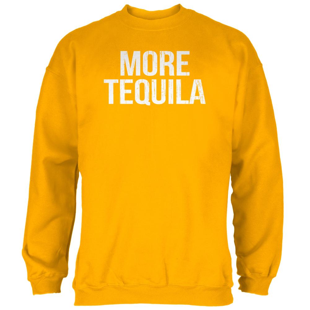 Cinco de Mayo More Tequila Mens Sweatshirt Men's Sweatshirts Old Glory 2XL Gold