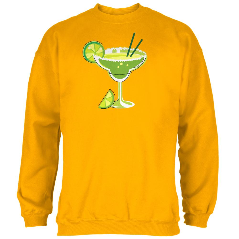 Cinco de Mayo Margarita Glass Mens Sweatshirt Men's Sweatshirts Old Glory 2XL Gold