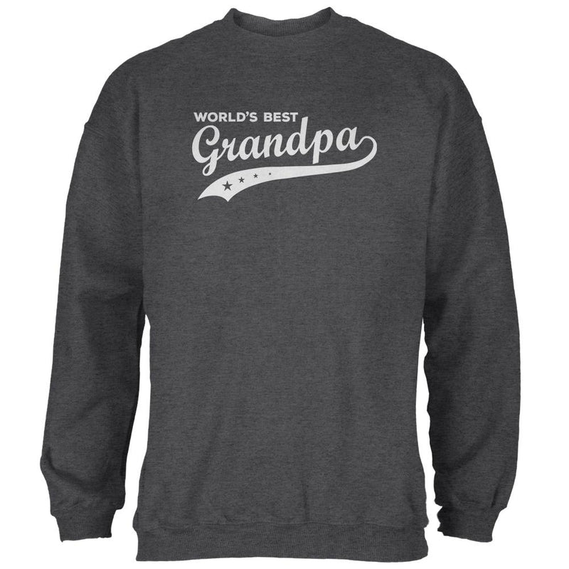 Father's Day World's Best Grandpa Mens Sweatshirt Men's Sweatshirts Old Glory 2XL Black