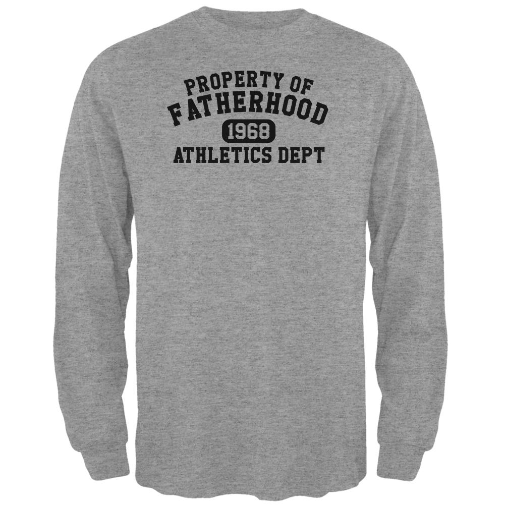 Fatherhood Athletics Department 1968 Mens Long Sleeve T Shirt Men's Long Sleeves Old Glory 2XL Heather