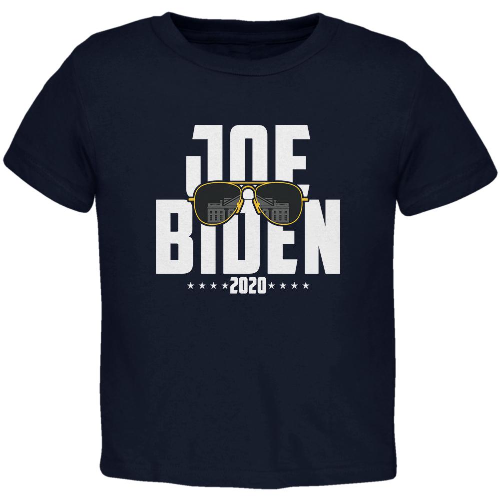 Joe Biden Sunglasses Minimalist 2020 Election Toddler T Shirt Toddler T-Shirts Old Glory 2T Navy