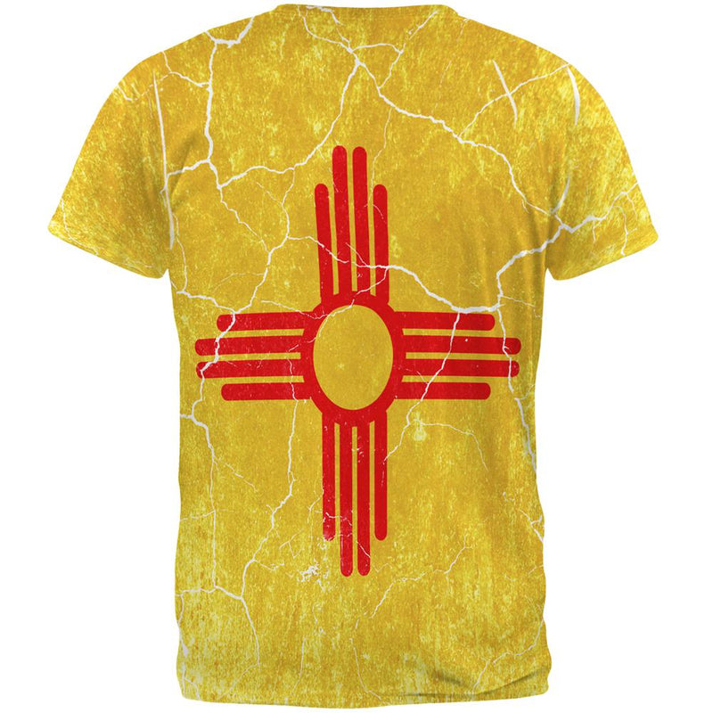 New Mexico Vintage Distressed State Flag All Over Mens T Shirt Men's T-Shirts Old Glory