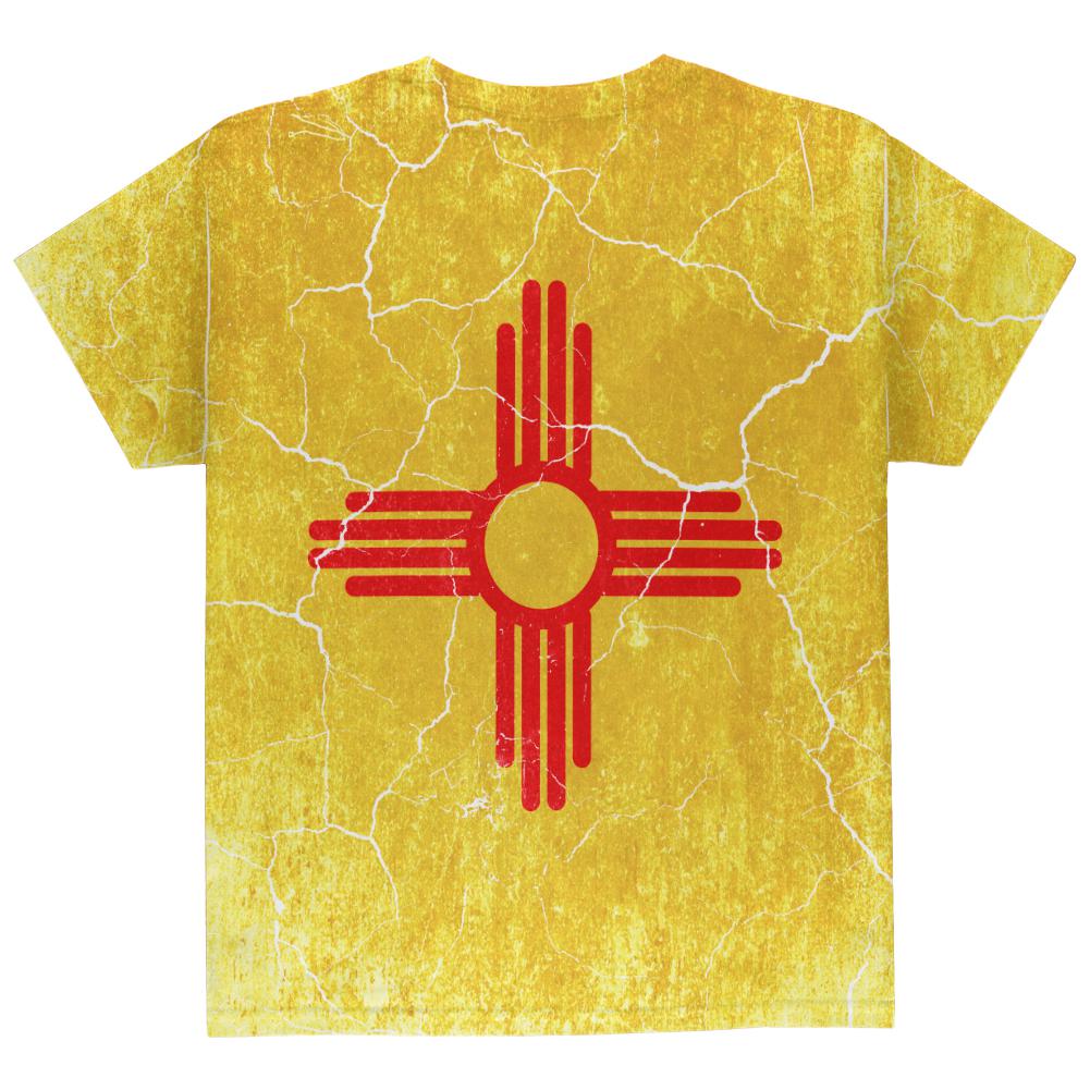 New Mexico Vintage Distressed State Flag All Over Youth T Shirt Youth T-Shirts Old Glory