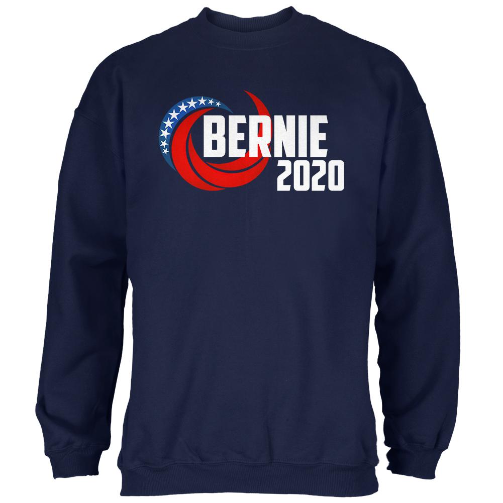 Presidential Election 2020 Bernie Sanders Swoosh Mens Sweatshirt Men's Sweatshirts Old Glory 2XL Navy