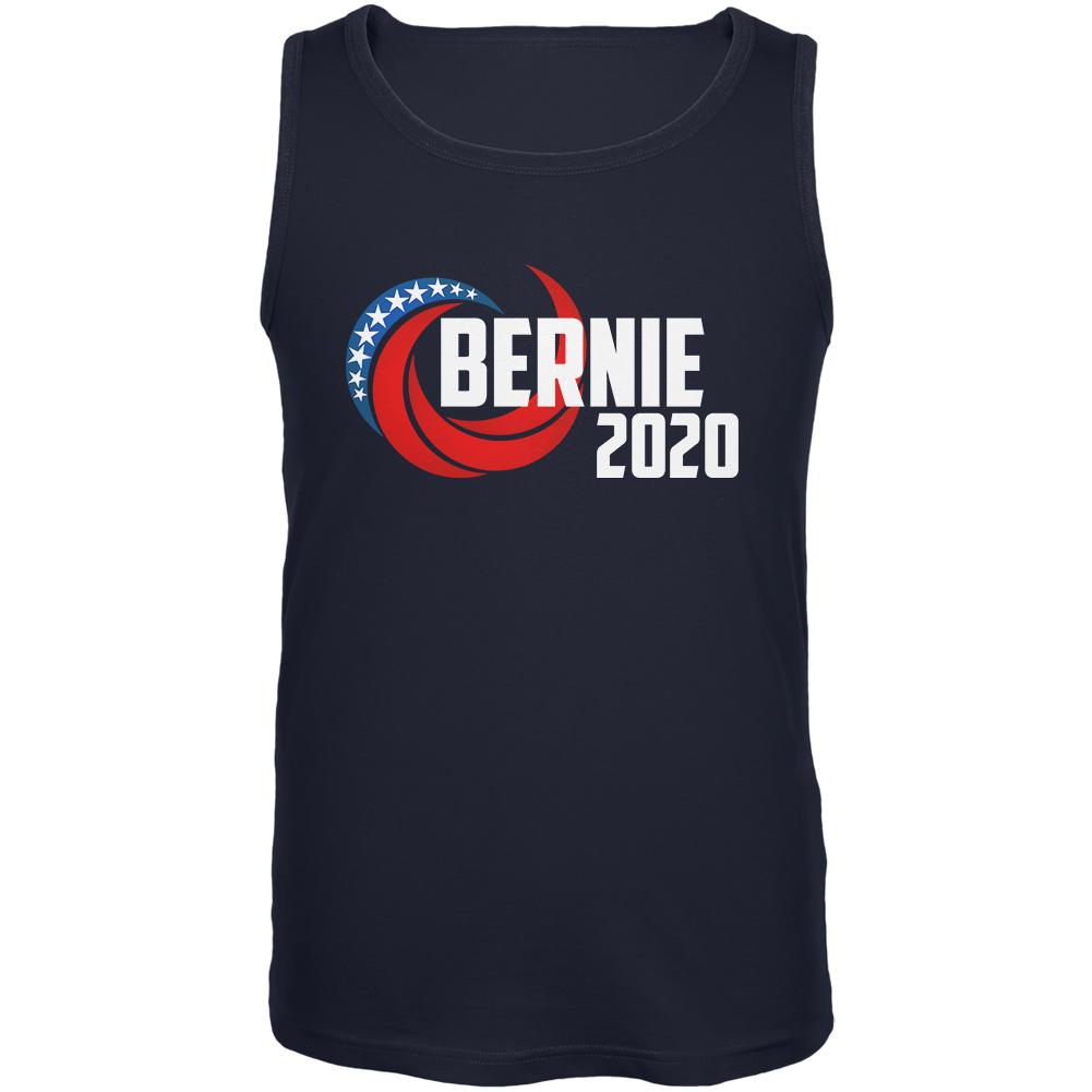Presidential Election 2020 Bernie Sanders Swoosh Mens Tank Top Men's Tank Tops Old Glory 2XL Navy