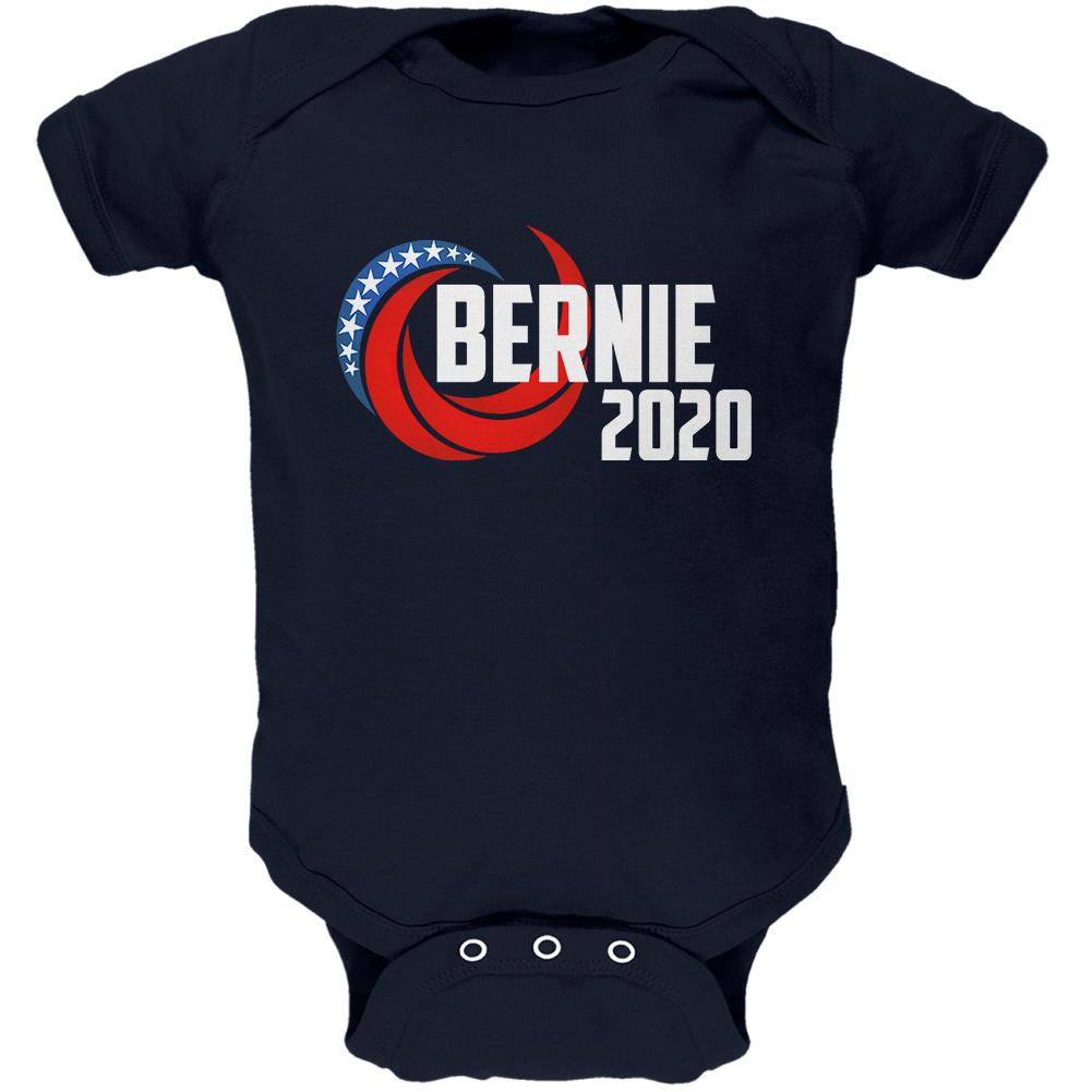 Presidential Election 2020 Bernie Sanders Swoosh Soft Baby One Piece Baby One Piece Old Glory 0-3M Navy