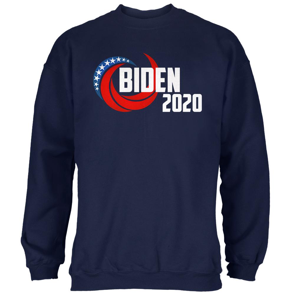 Presidential Election 2020 Joe Biden Swoosh Mens Sweatshirt Men's Sweatshirts Old Glory SM Navy