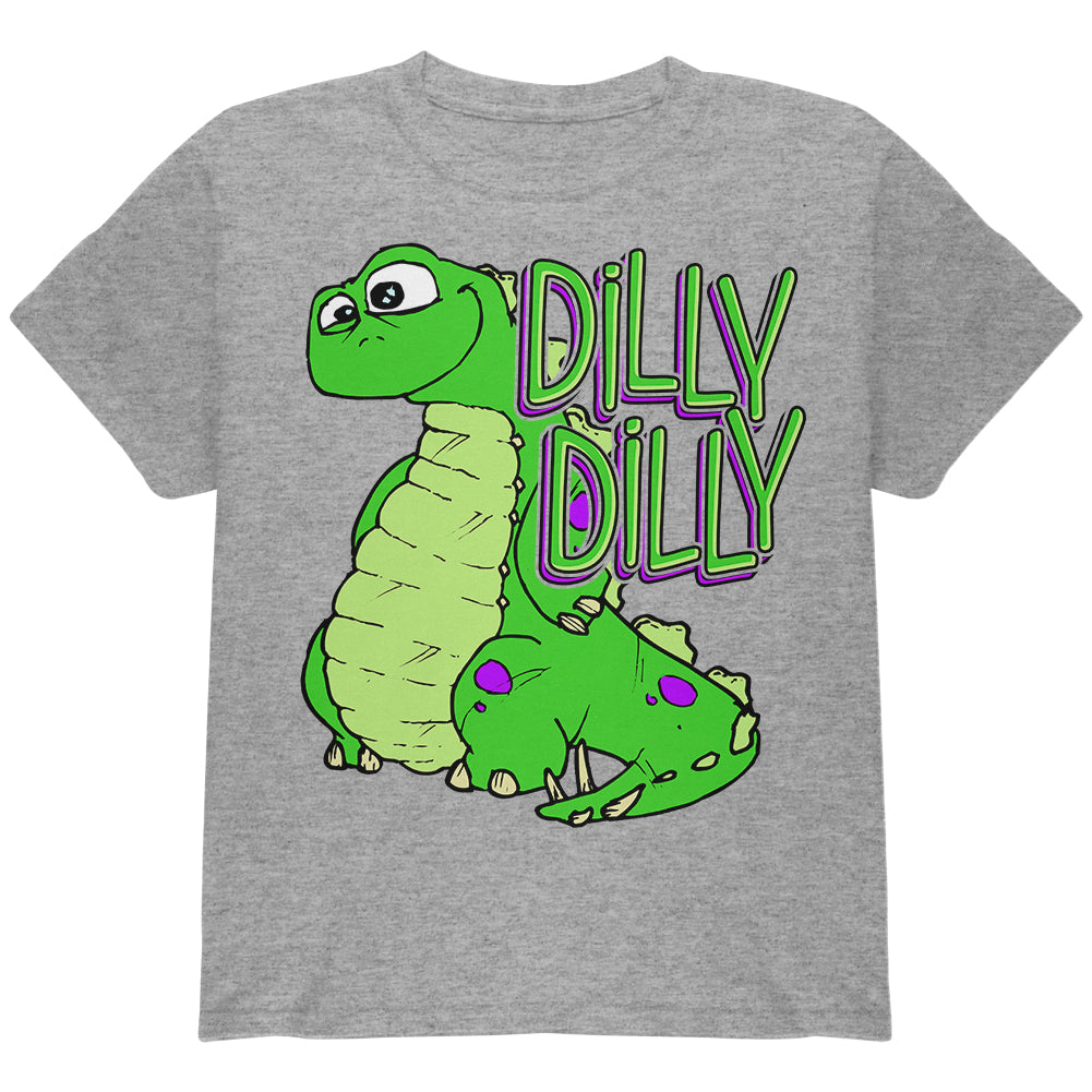 Dilly Dilly Dino Youth T Shirt Youth T-Shirts Old Glory YLG Grey