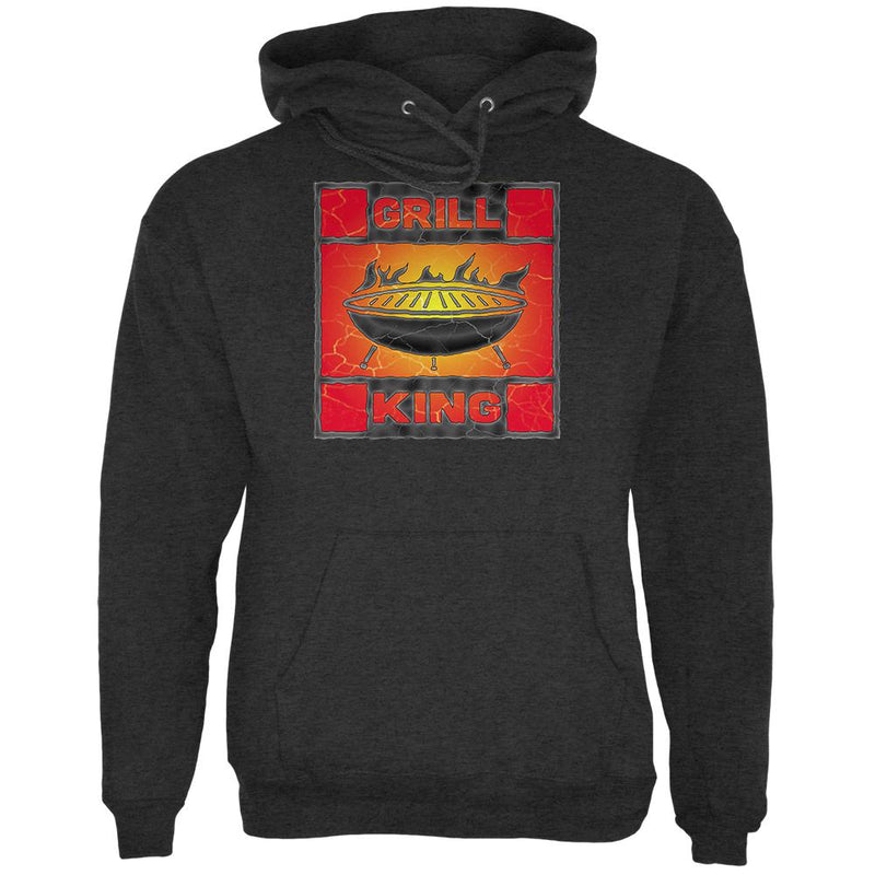 Grill King Mens Hoodie Men's Hoodies Old Glory 2XL Charcoal Heather
