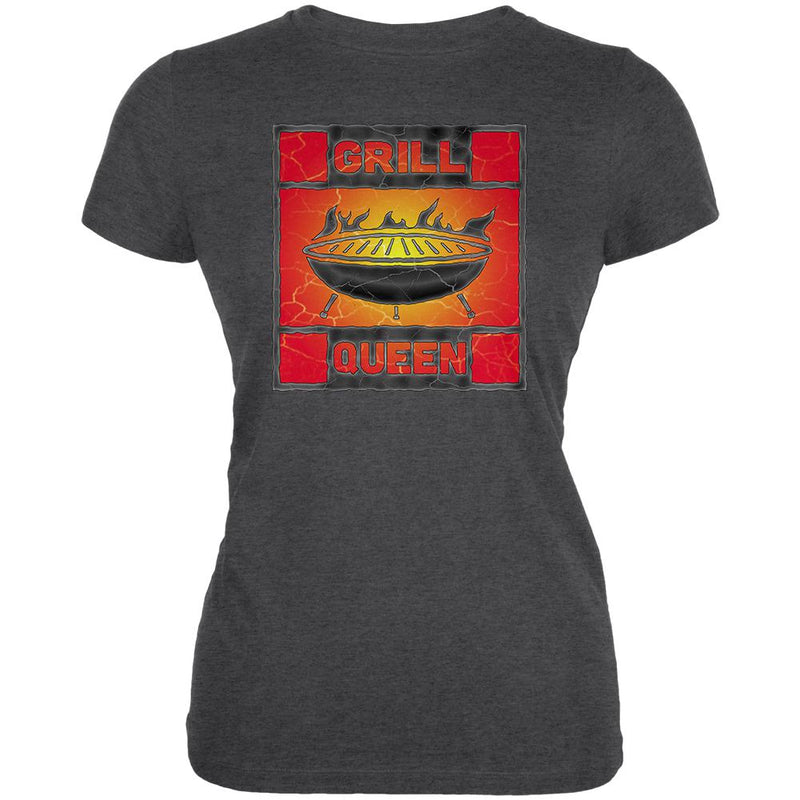 Grill Queen Juniors Soft T Shirt Juniors T-Shirts Old Glory 2XL Deep Heather