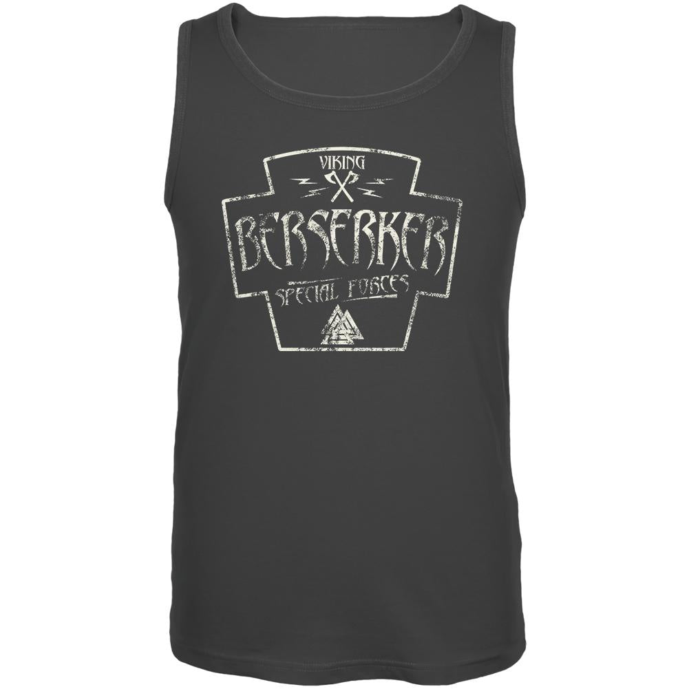 Berserker Viking Special Forces Retro Vintage Mens Tank Top Men's Tank Tops Old Glory 2XL Charcoal