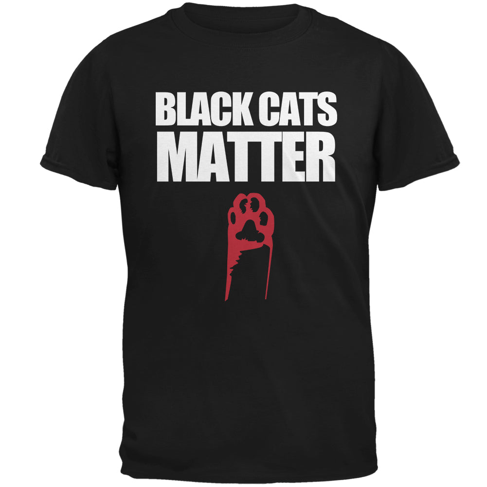 Black Cats Matter Mens T Shirt Men's T-Shirts Old Glory 2XL Black