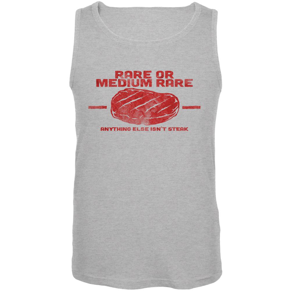 Steak Rare of Medium Rare Mens Tank Top Men's Tank Tops Old Glory 2XL Heather