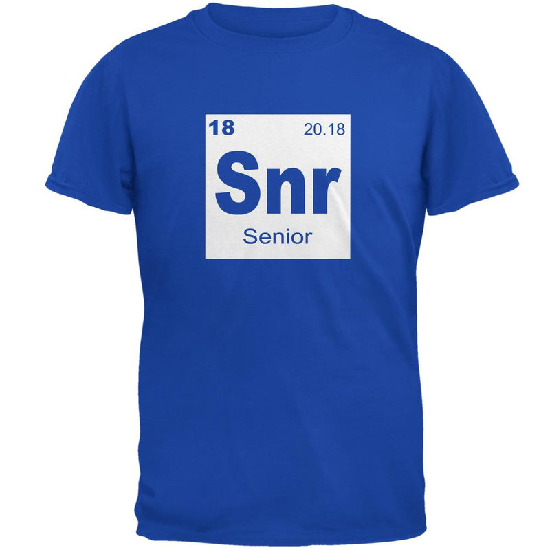Graduation - Senior Periodic Table 2018 Mens Soft T Shirt Men's T-Shirts Old Glory 2XL Royal