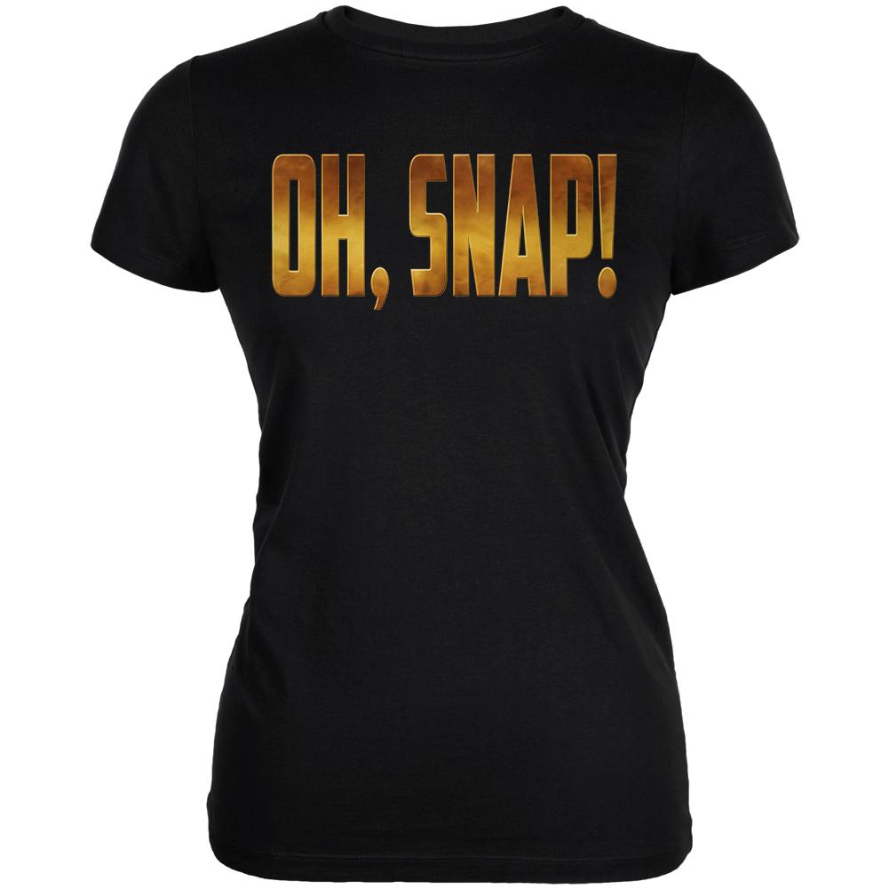 OH SNAP Comic Book Super Villian Juniors Soft T Shirt Juniors T-Shirts Old Glory 2XL Black