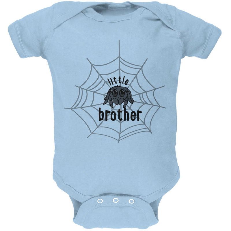 Little Brother Cute Spider Soft Baby One Piece Baby One Piece Old Glory 0-3M Light Blue